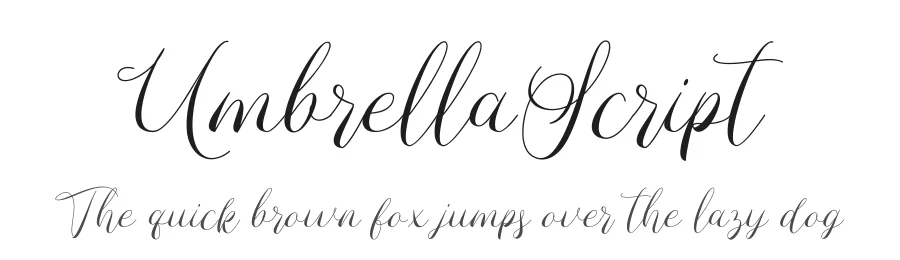 UmbrellaScript by Nurkhalidin — Sans Font