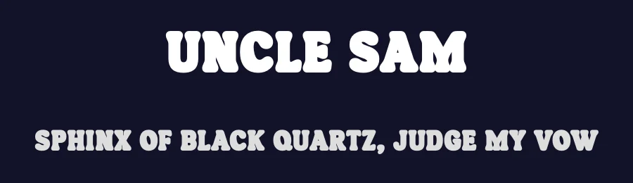 Uncle Sam by Situjuh Nazara — Display Font — thumbnail 2