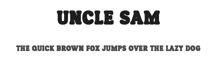 Uncle Sam by Situjuh Nazara — Display Font
