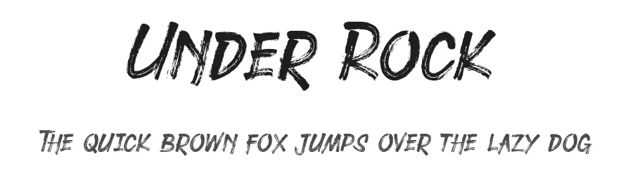 Under Rock by Nurf Designs - Nur Faidin, Banten - Indonesia — Display Font