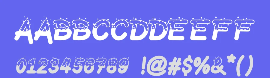 Under The Snow1 — Display Font — thumbnail 3