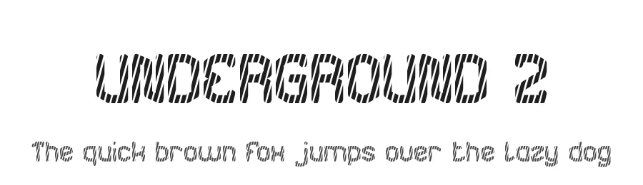 UNDERGROUND 2 by http://www.dafont.com/wino-s-kadir.d2209 — Display Font