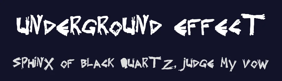 Underground Effect — Display Font — thumbnail 2