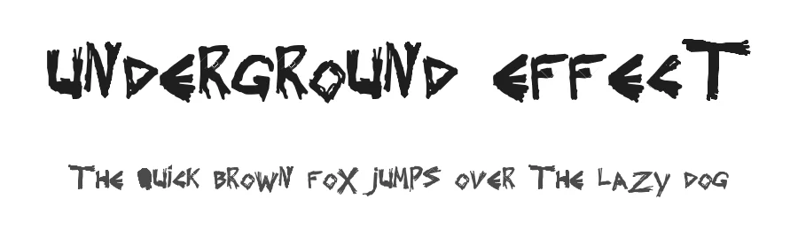 Underground Effect — Display Font