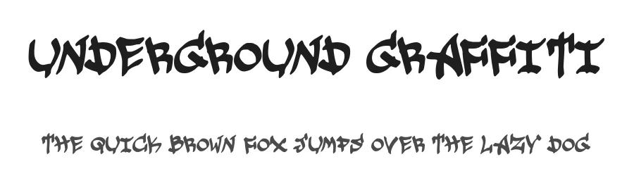 Underground Graffiti by Woodcutter Manero — Display Font