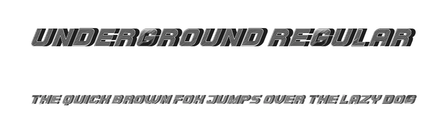 Underground Regular1 by Vladimir Nikolic — Display Font