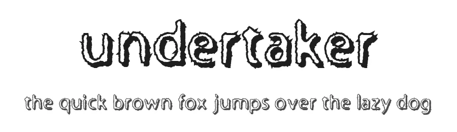 Undertaker by Fred - 28fonts — Display Font
