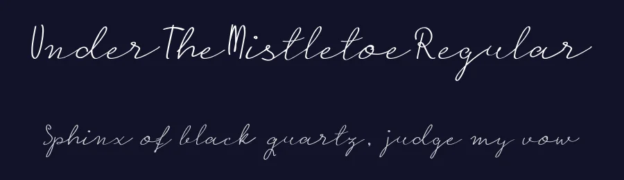 UnderTheMistletoeRegular by Karina Duca — Sans Font — thumbnail 2
