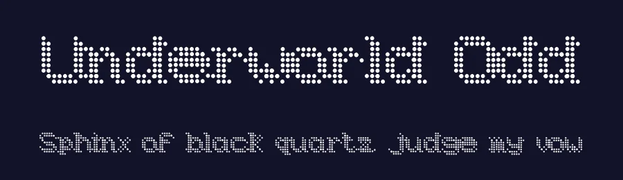 Underworld Odd — Display Font — thumbnail 2