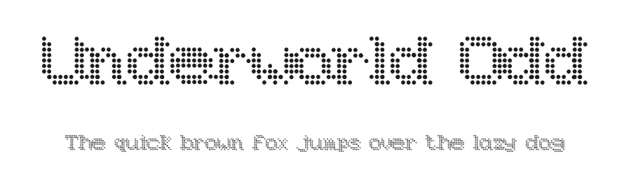 Underworld Odd — Display Font