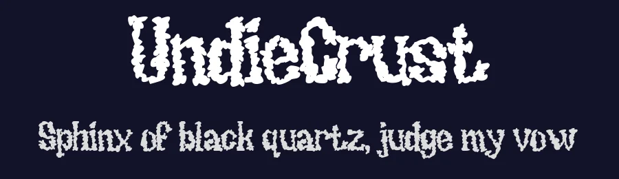 UndieCrust — Display Font — thumbnail 2