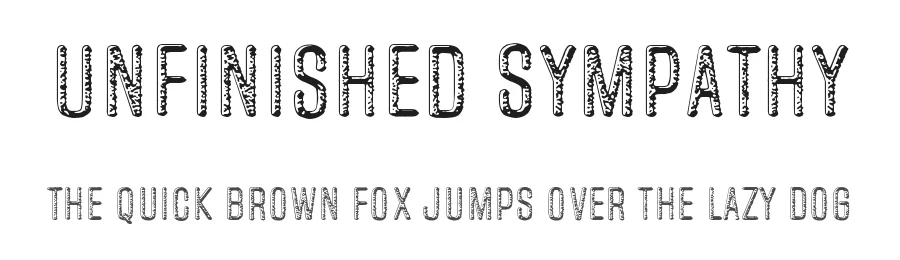 Unfinished Sympathy — Display Font