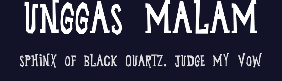 Unggas Malam — Display Font — thumbnail 2