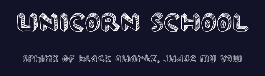 UNICORN SCHOOL by ANDRI AU — Display Font — thumbnail 2