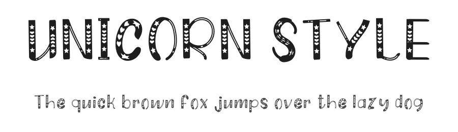UNICORN STYLE by Doni Dorra — Display Font