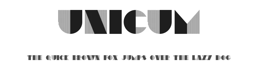 Unicum by Vladimir Nikolic — Display Font