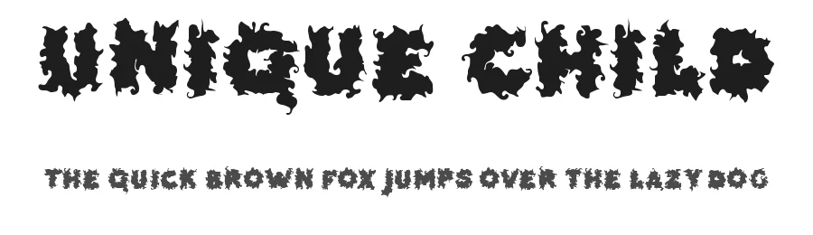 Unique Child by Masa Aska Sanurumi — Display Font