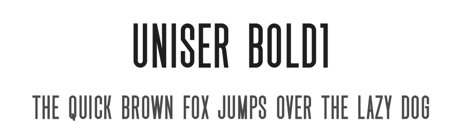 Uniser Bold1 by Almarkhatype 2020 - Abdul Malik -  Adriansyah — Display Font