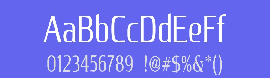 UnitechCondUT Light — Display Font — thumbnail 3