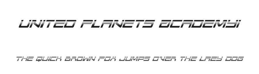 United Planets Academy1 by Daniel Zadorozny — Display Font