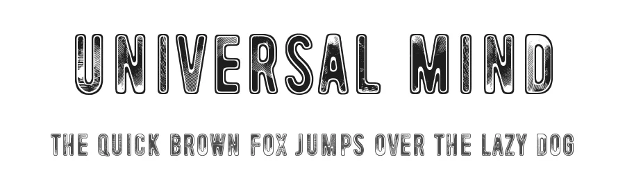 Universal Mind by junkohanhero — Display Font