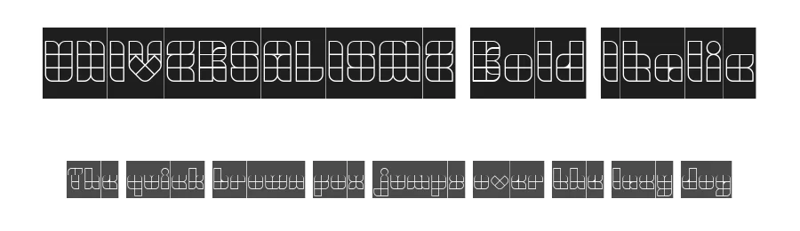UNIVERSALISME Bold Italic by http://www.dafont.com/wino-s-kadir.d2209 — Display Font