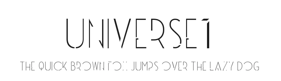 Universe1 by Vincent Labonne — Display Font