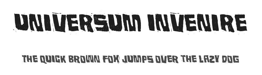 Universum Invenire by junkohanhero — Display Font