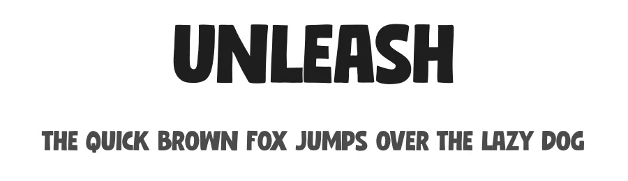 Unleash by Anang F & Malik Wsn | Gassstype© Studio 2022 — Display Font