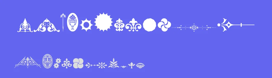 Unnamed Ornaments Series One — Display Font — thumbnail 3