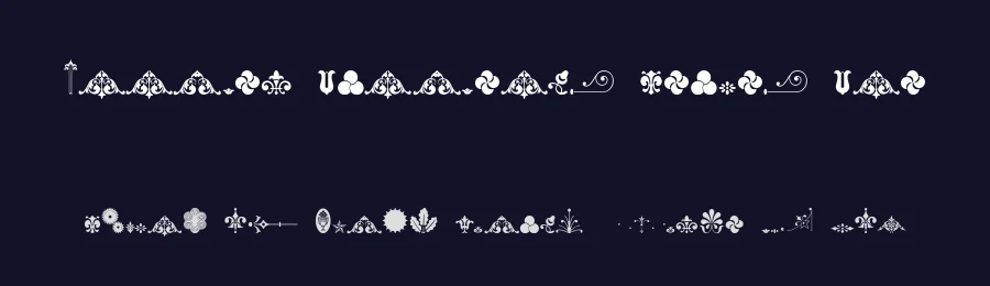Unnamed Ornaments Series One — Display Font — thumbnail 2