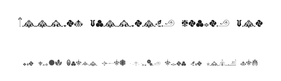 Unnamed Ornaments Series One — Display Font