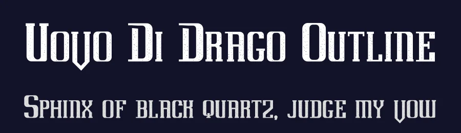 Uovo Di Drago Outline by Muhamad Lukman Fauzi — Display Font — thumbnail 2