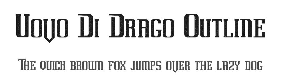 Uovo Di Drago Outline by Muhamad Lukman Fauzi — Display Font