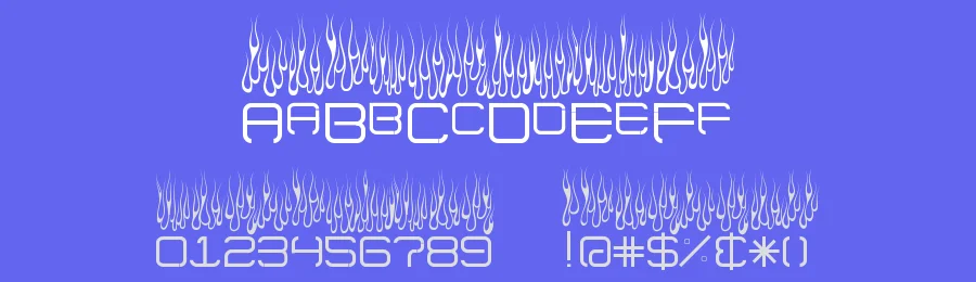 Up In Flames Too — Display Font — thumbnail 3