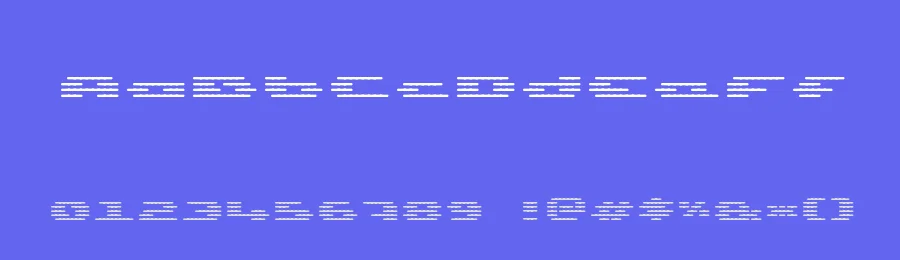UP Tiny lcd four 8 decoC Light by Michel Troy - from Montreal — Display Font — thumbnail 3