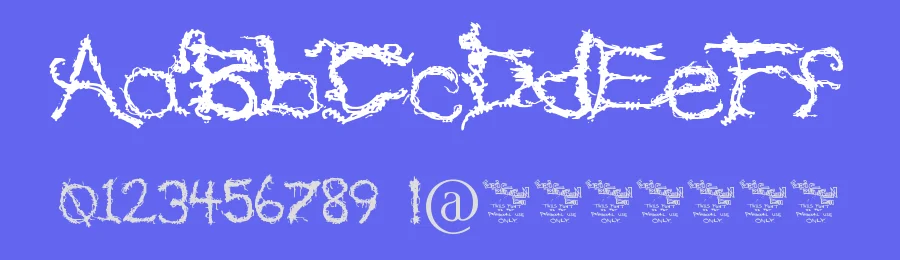 Upon The Overgrowth by Thomas J. Kolodziejski — Display Font — thumbnail 3