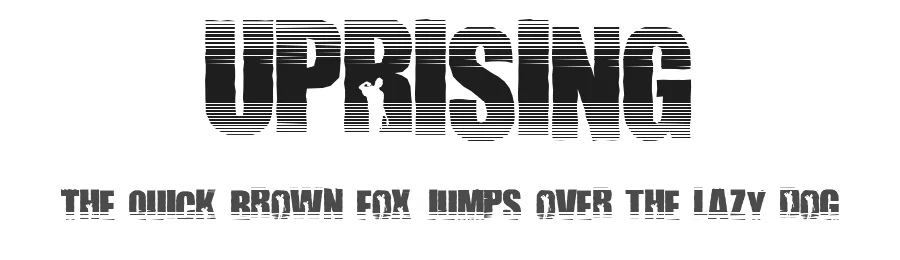 Uprising — Display Font