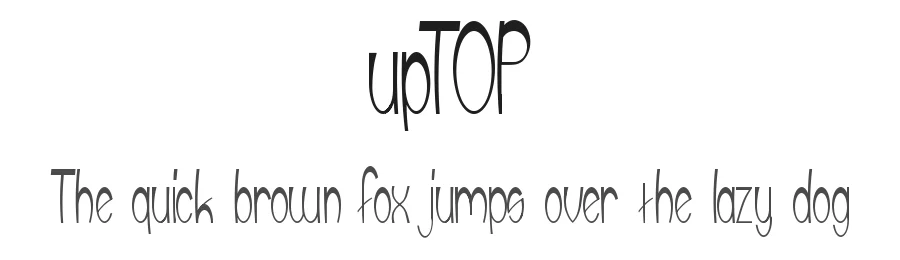 upTOP — Display Font