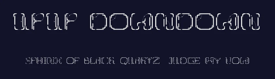 UpUp DownDown — Display Font — thumbnail 2