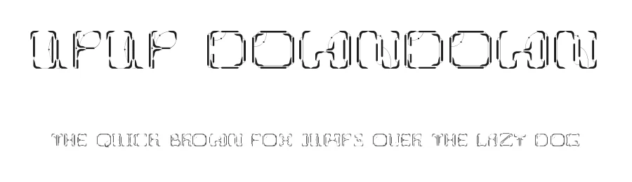 UpUp DownDown — Display Font