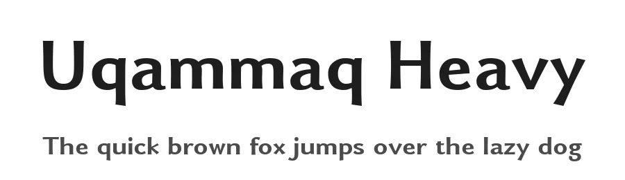 Uqammaq Heavy by Tiro Typeworks, Wm Ross Mills — Display Font