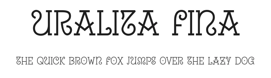 Uralita Fina by Rubn Prol — Display Font