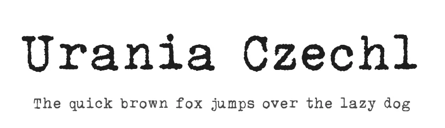 Urania Czech1 by Lukas Krakora — Display Font