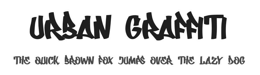 Urban Graffiti by Kong Font — Display Font