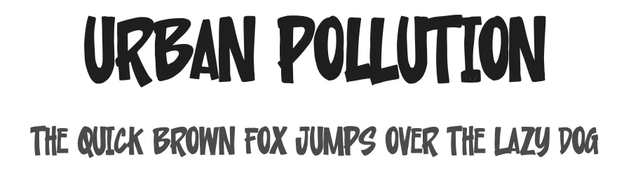 Urban Pollution by Anang F & Malik Wsn | Gassstype© Studio 2021 — Display Font