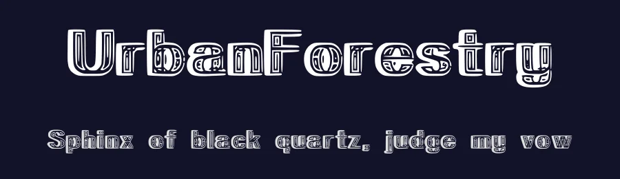 UrbanForestry — Display Font — thumbnail 2