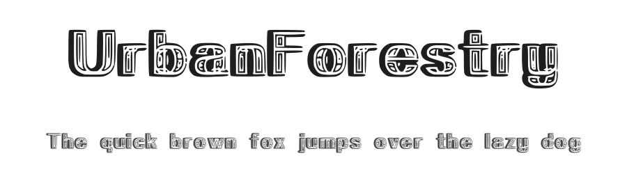 UrbanForestry — Display Font