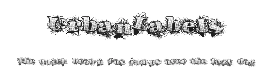 UrbanLabels by Xerographer Fonts Max Infeld — Display Font