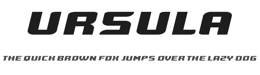 Ursula by Vladimir Nikolic — Display Font